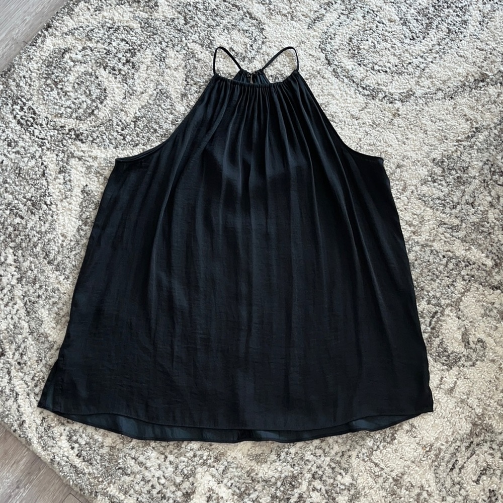 Loft silky black top